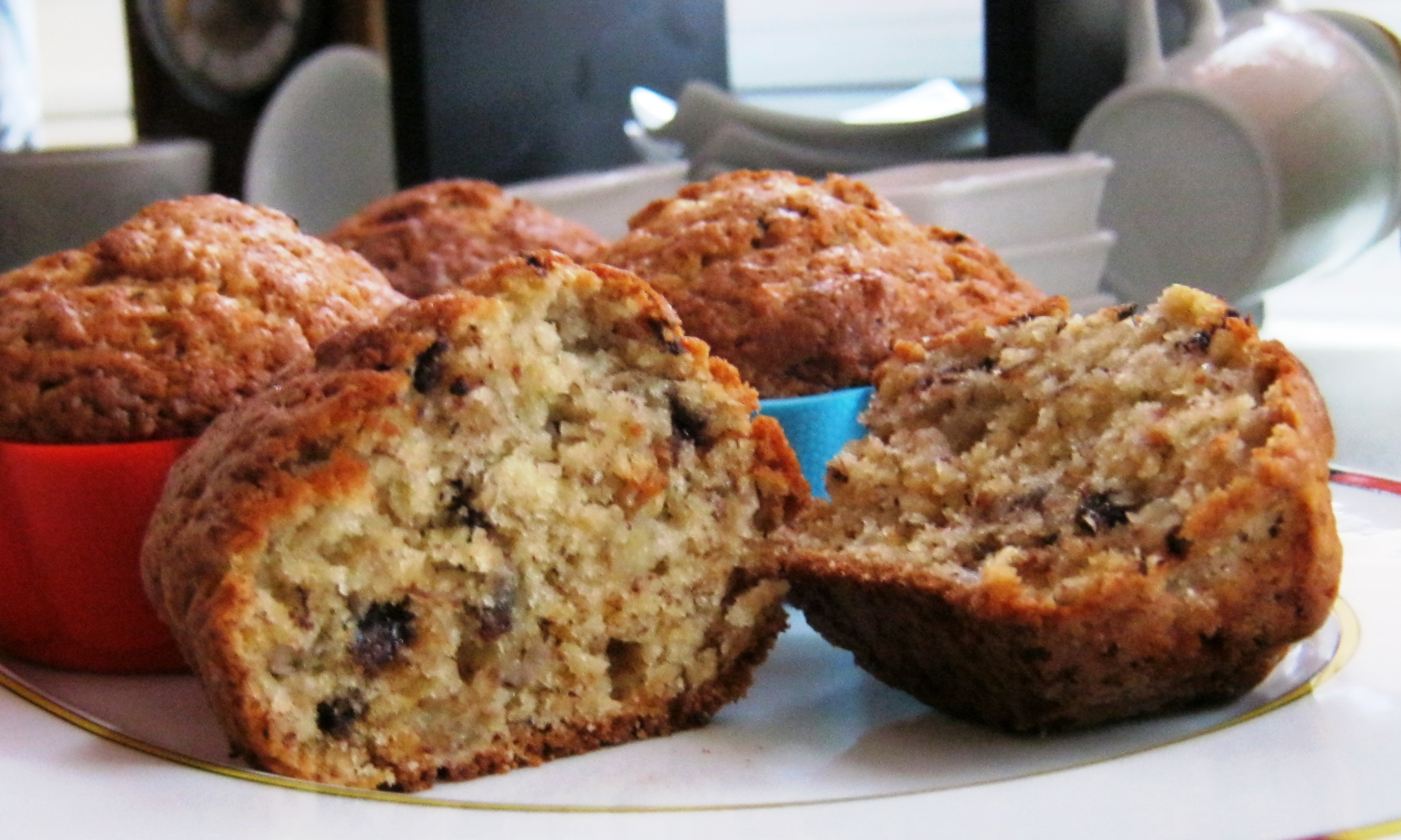 Damla Damla Tatlar Resimli Yemek Tarifleri MUZLU CIKOLATALI MUFFIN